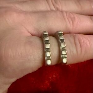 Vintage Lisa Jenks Silver Stack Rings - Size 6